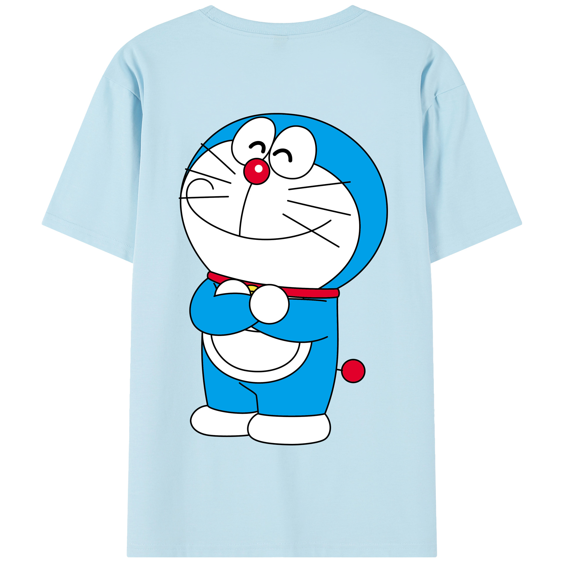 （画像用） ドラえもん Doraemon 綿100％半袖Tシャツ（背面プリント）